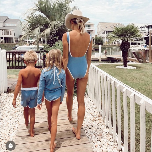 LainSnow Ocean Isle One Piece (Denim) - Picture 5 of 6